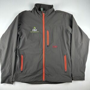 Stio Jacket Mens‎ Medium Gray Full Zip Softshell Reese Design Studio Gorpcore
